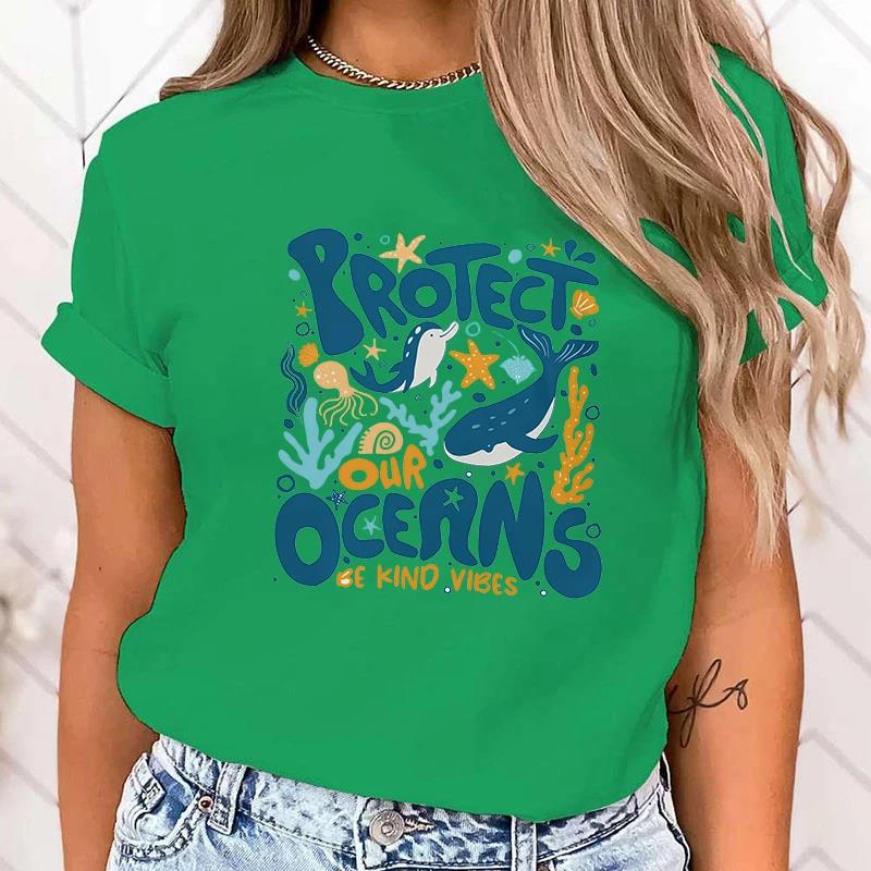 Premium T-shirtHot Protect The Ocean Printed T-Shirts