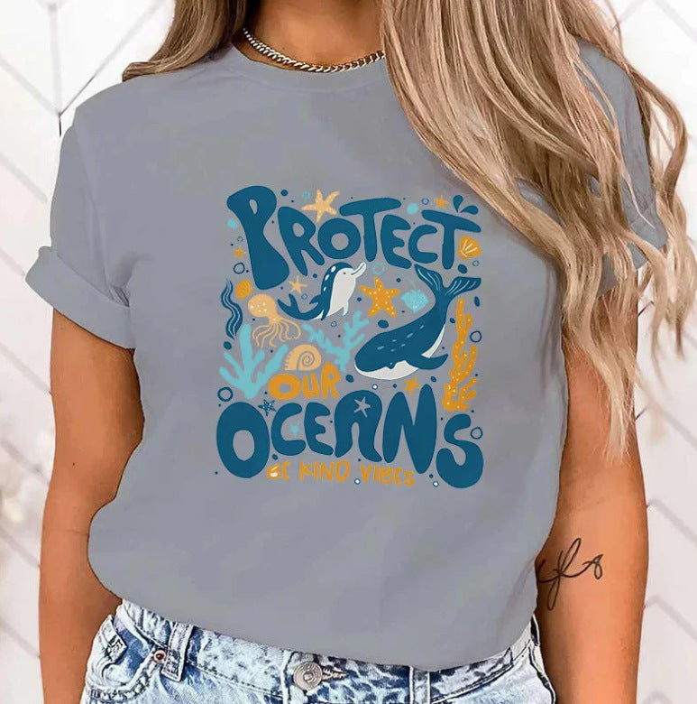 Premium T-shirtHot Protect The Ocean Printed T-Shirts