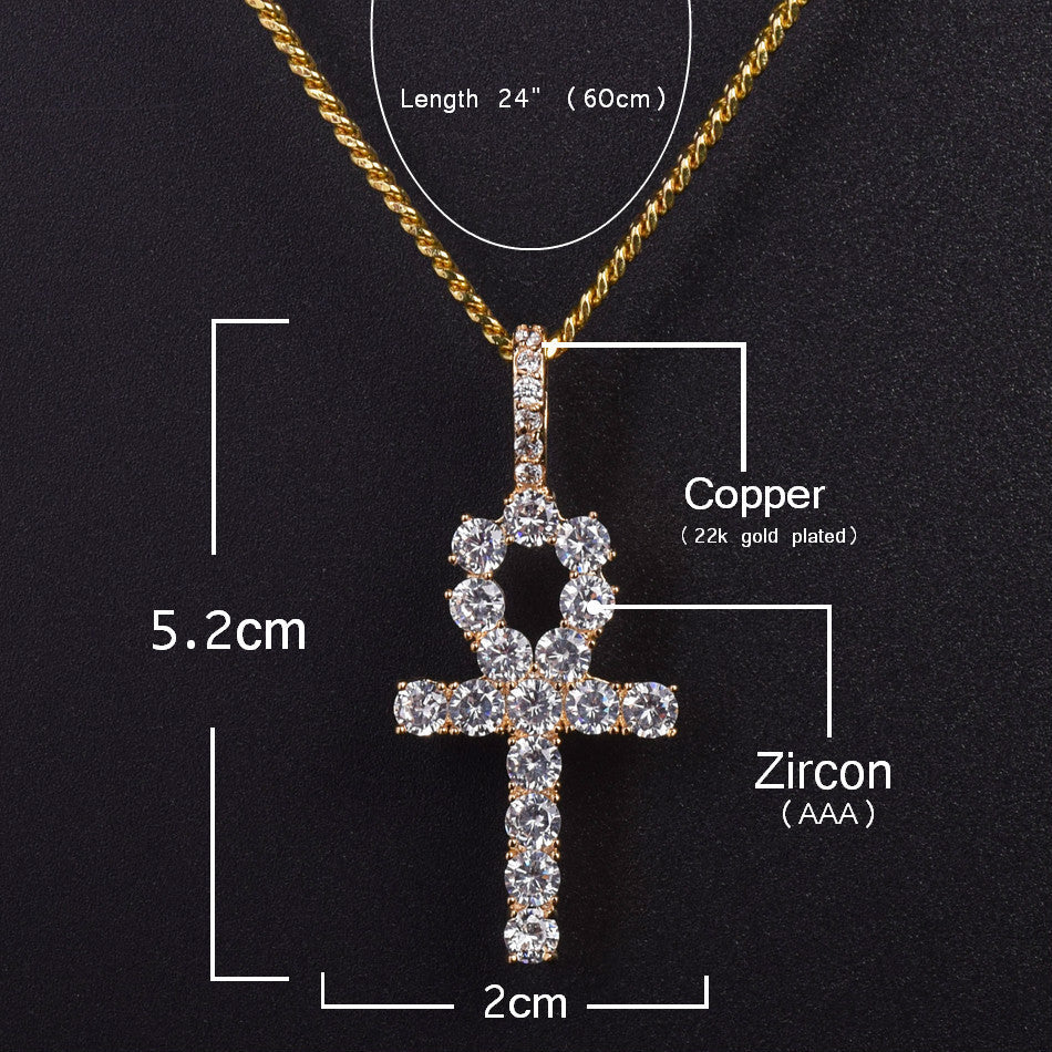 Diamond Jesus Cross Necklace