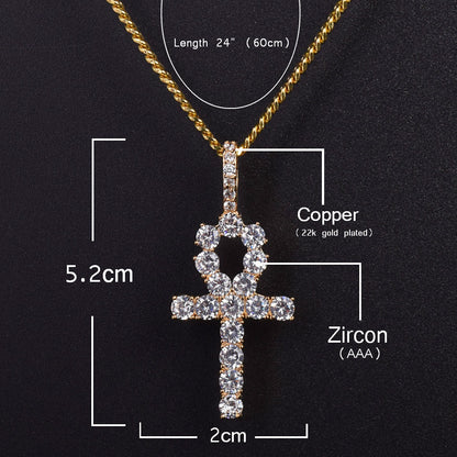 Diamond Jesus Cross Necklace