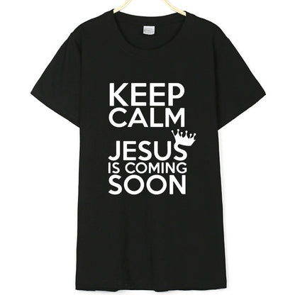 Keep Calm Jesus Is Coming Soon Tee