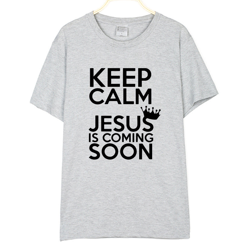 Keep Calm Jesus Is Coming Soon Tee