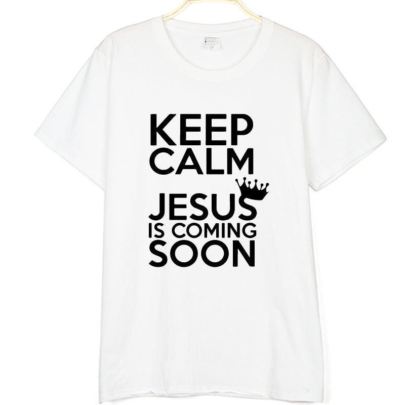 Keep Calm Jesus Is Coming Soon Tee