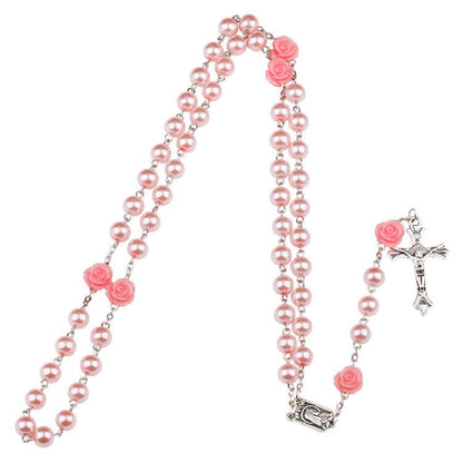 Cross Long Necklace 9-Character Needle Bead Necklace