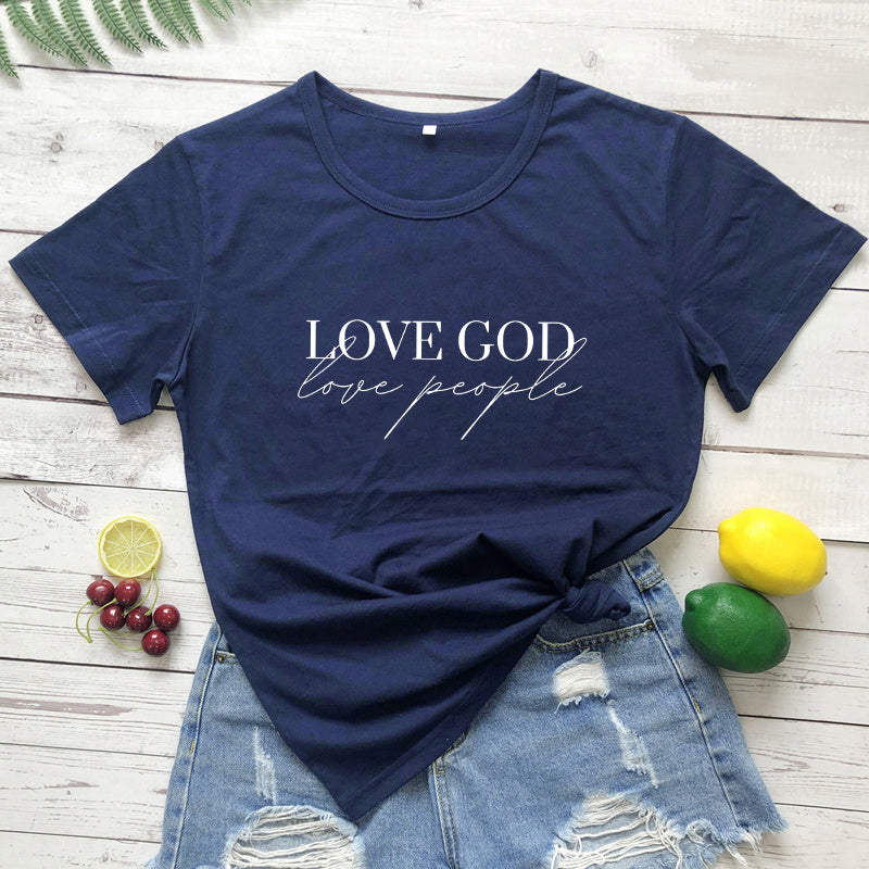 Liebe Gott Liebe Menschen T-Shirt