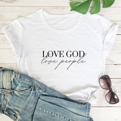 Liebe Gott Liebe Menschen T-Shirt