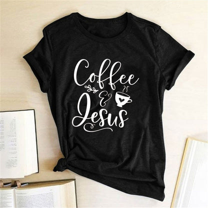 Kaffee &amp; Jesus T-Shirt