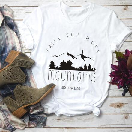 Faith Can Move Mountains Matthew 17: 20 Tee