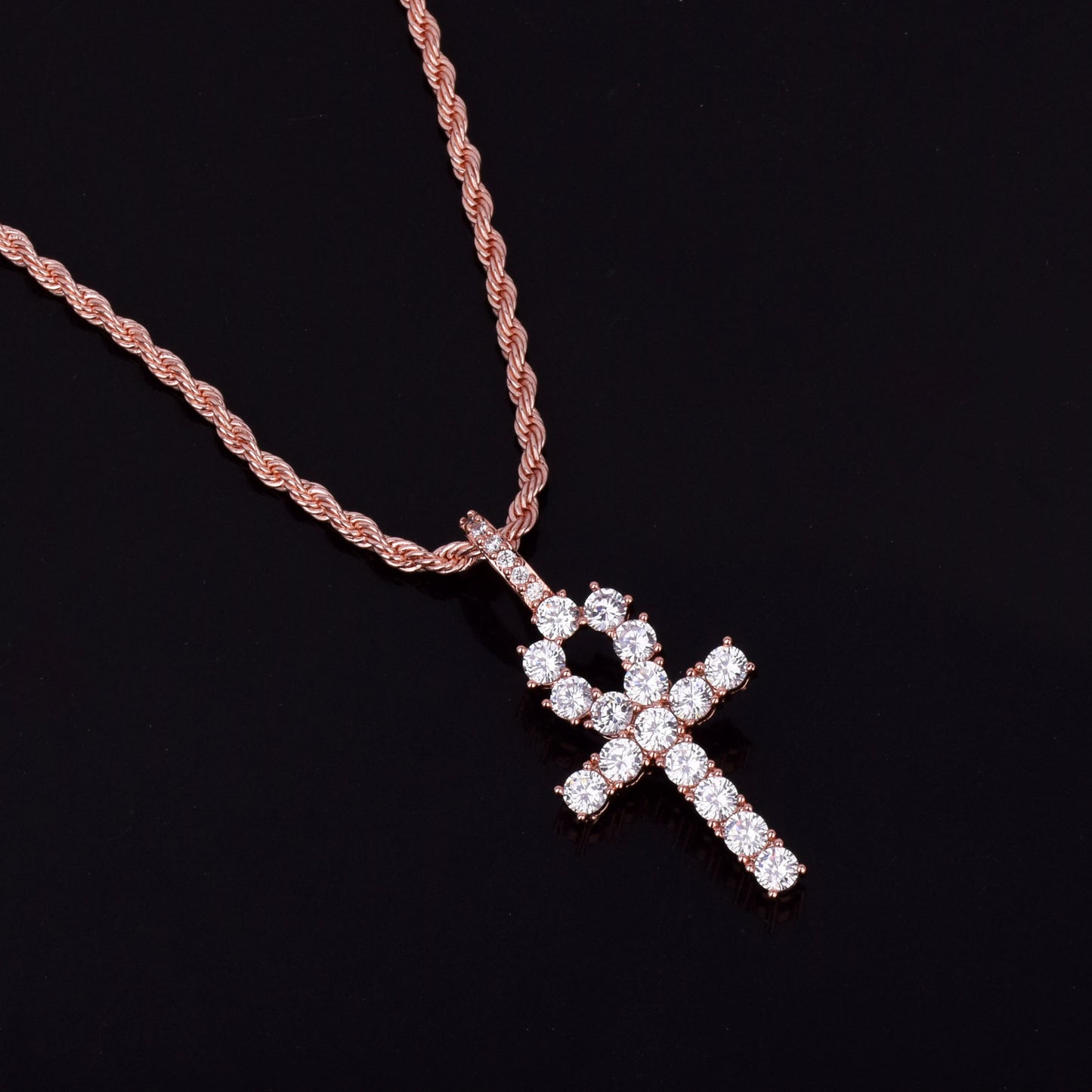 Diamond Jesus Cross Necklace