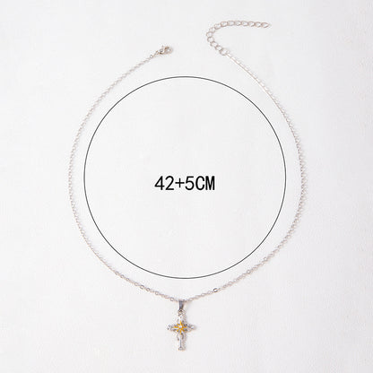 Cross Flower Necklace