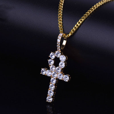 Diamond Jesus Cross Necklace