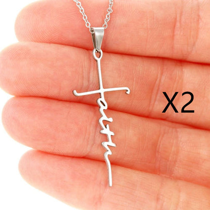 Stainless Faith Necklace