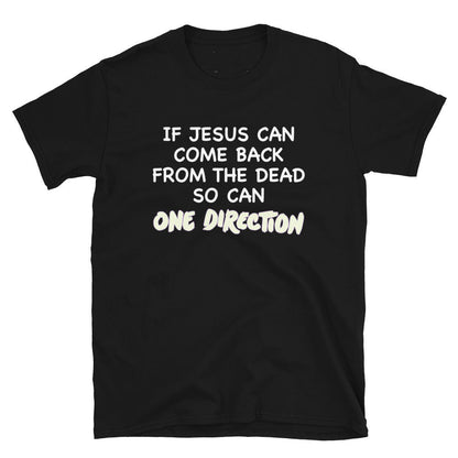 Als Jezus uit de dood kan opstaan, kan One Direction Tee dat ook