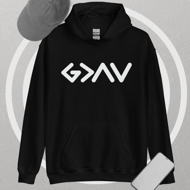 G&gt;AV God is groter dan de hoogtepunten en dieptepunten Hoodie