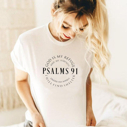 God Is My Refuge Psalms 91 Tee