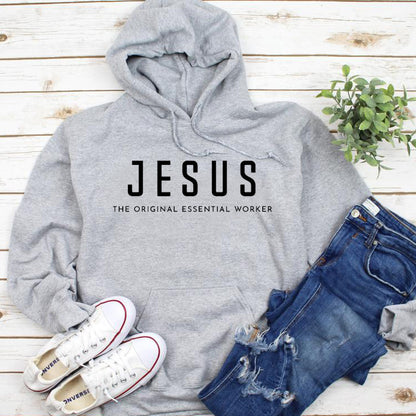 Jezus De Originele Essentiële Werker Hoodie