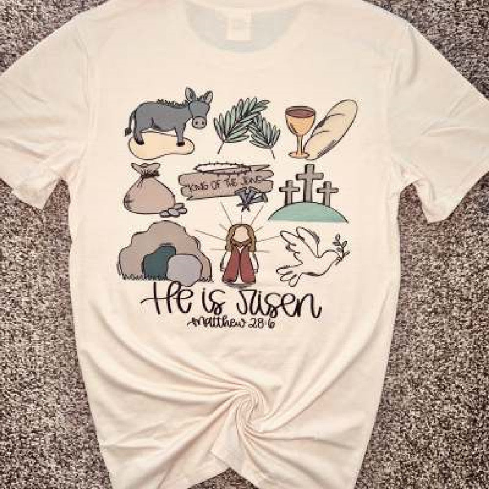 He Is Risen Matthew 28:6 Tee