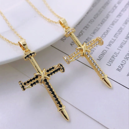 14K Goldkette mit Kreuz