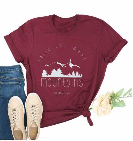 Faith Can Move Mountains Matthew 17: 20 Tee