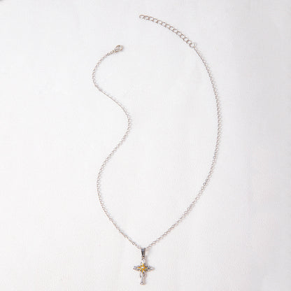 Cross Flower Necklace