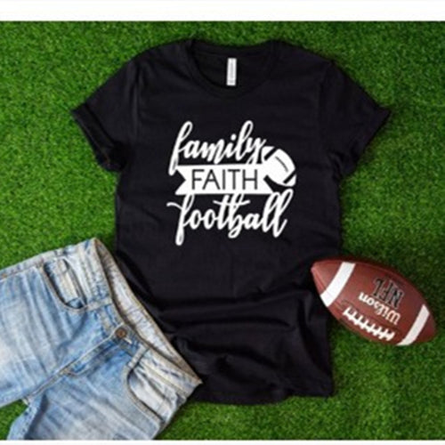 Family Faith Football Tee