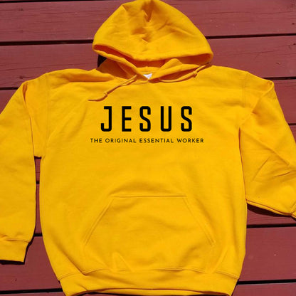 Jezus De Originele Essentiële Werker Hoodie