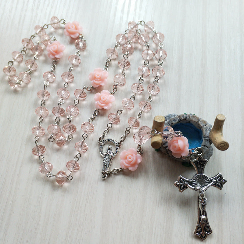 Cross Necklace Religious Female Pendant Chain Necklace