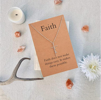 Faith Cross Necklace