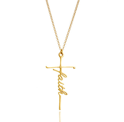 Faith Cross Necklace