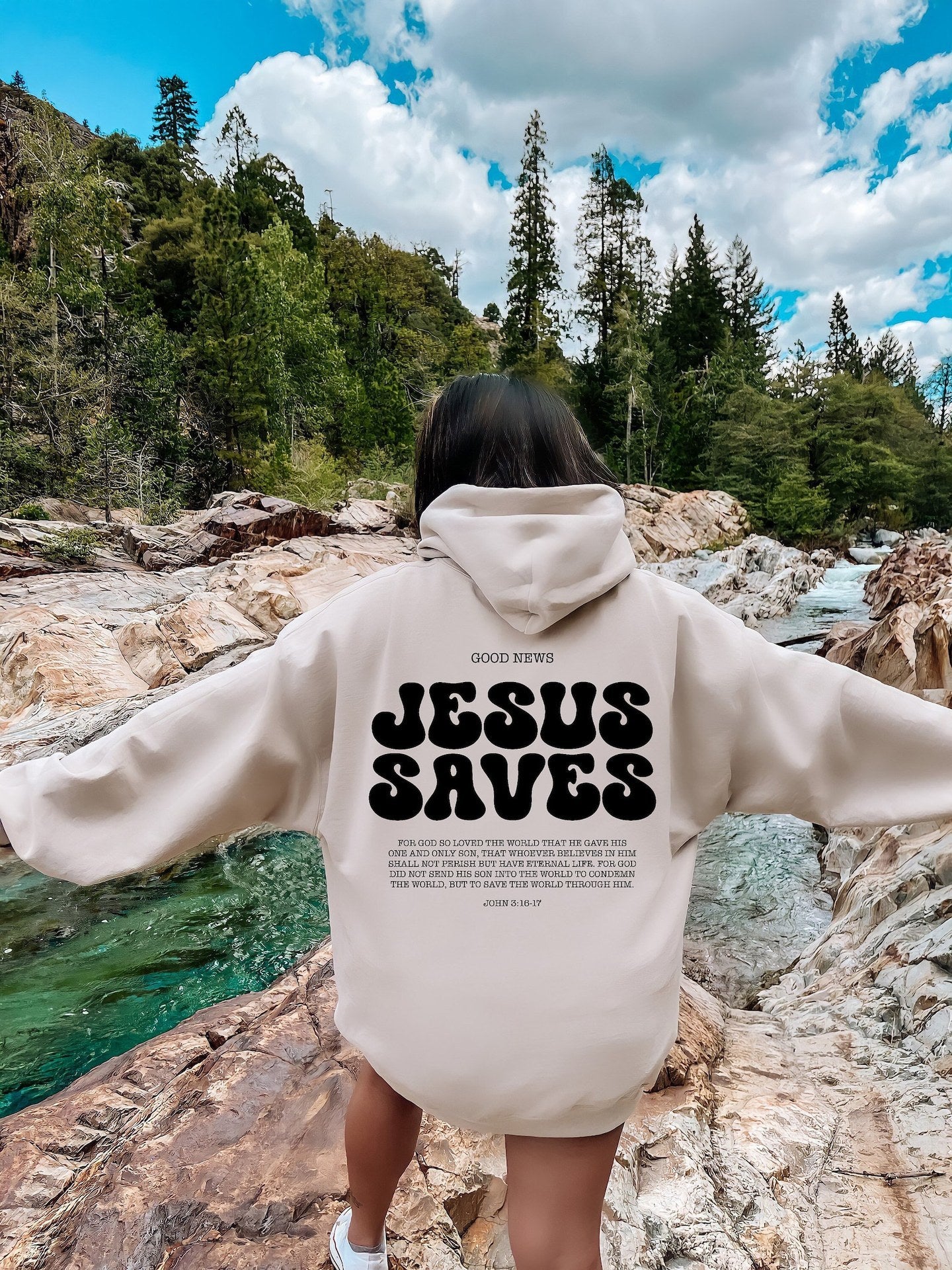 Jezus redt hoodie