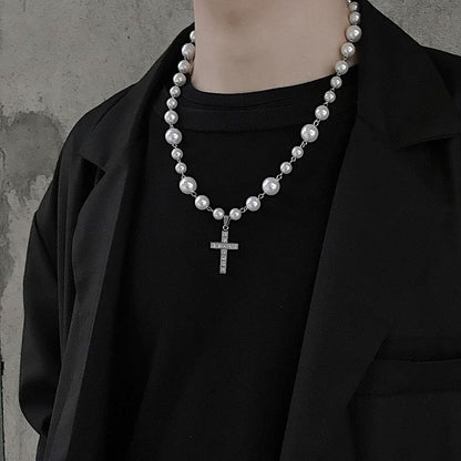 Diamond Cross Pendant Necklace