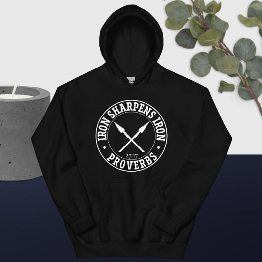 Eisen schärft Eisen Sprüche 27:17 Hoodie