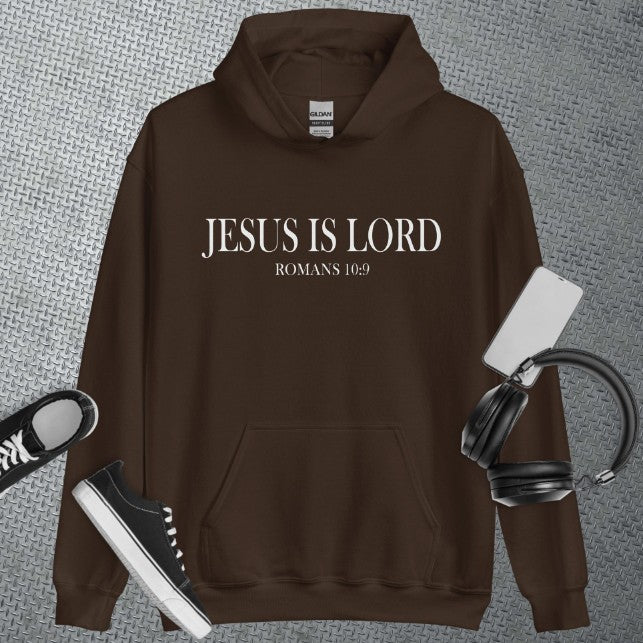 Jesus Is Lord Romans 10:9 Hoodie