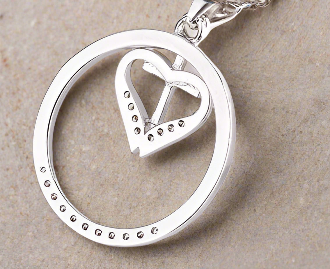 Love Cross Pendant Necklace