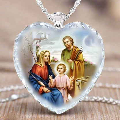 Jesus Heart Necklace Pendant Necklace