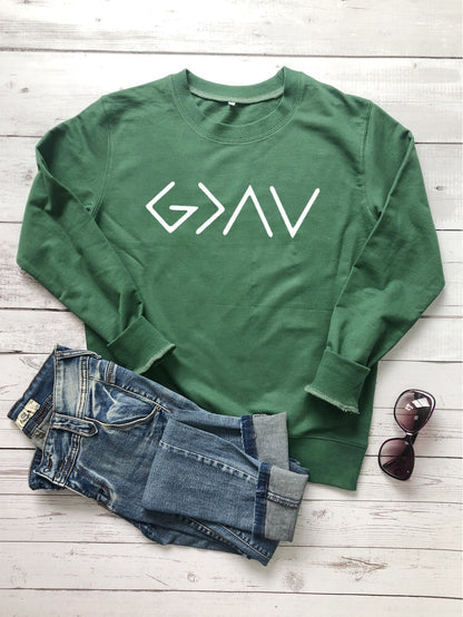 G>∧∨ God is Greater Than the Highs and Lows Tee