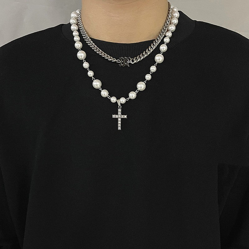 Diamond Cross Pendant Necklace