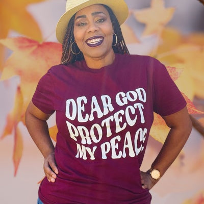 Dear God Protect My Peace Tee