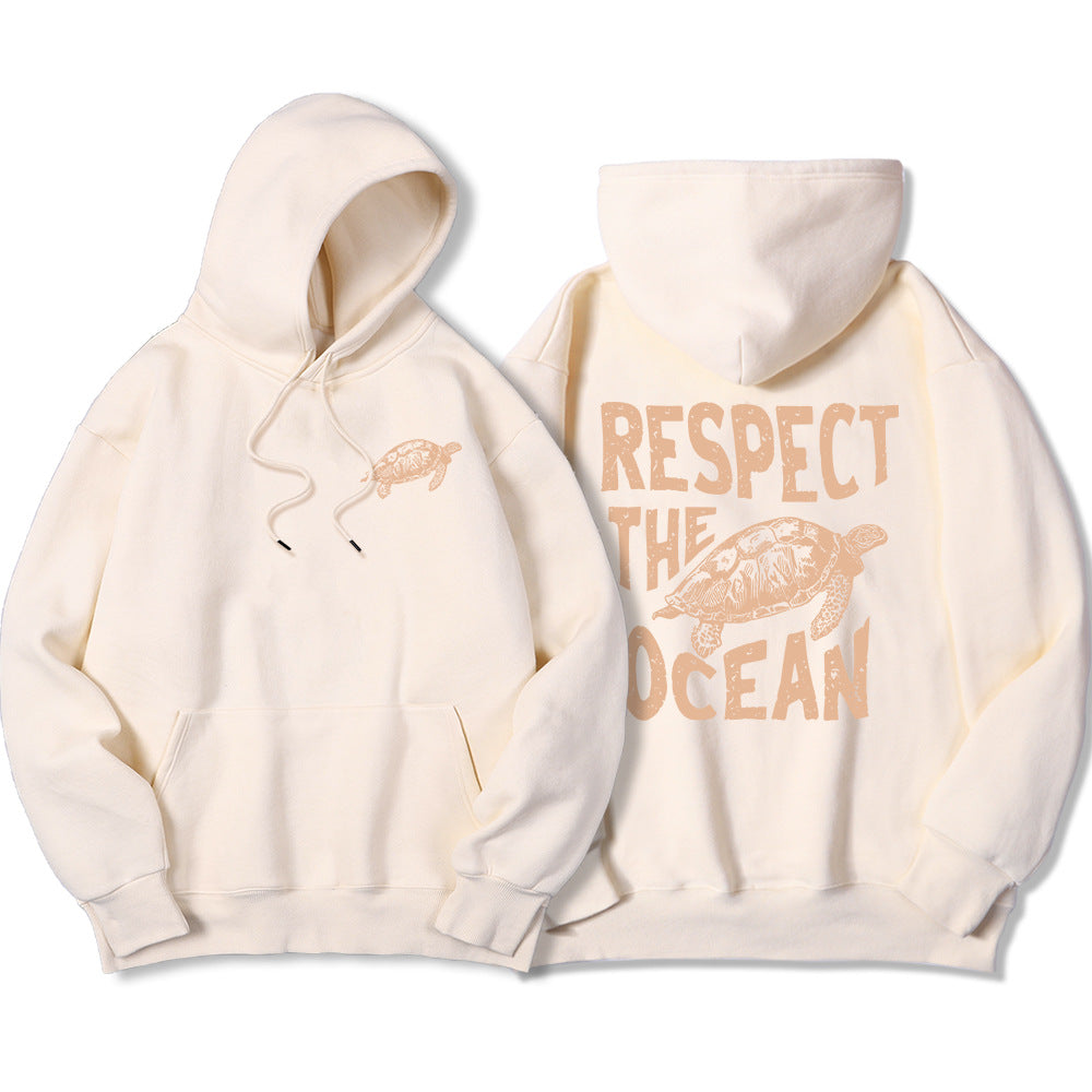 Respect Ocean Green Sea Turtles Men's Hoodie