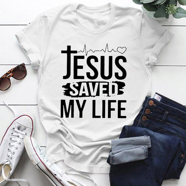 Jesus hat mein Leben gerettet T-Shirt