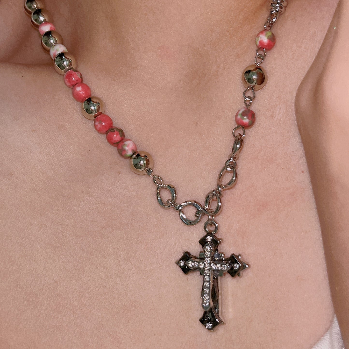 Diamond Cross Pendant Necklace