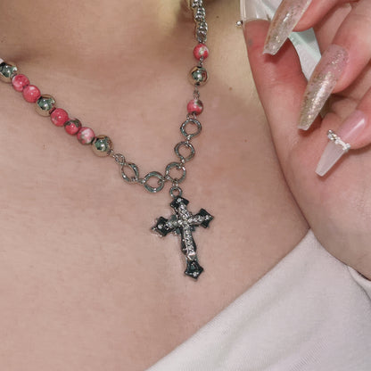 Diamond Cross Pendant Necklace