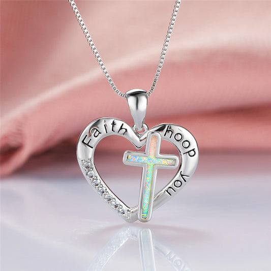 Hart Religie Kruis Ketting