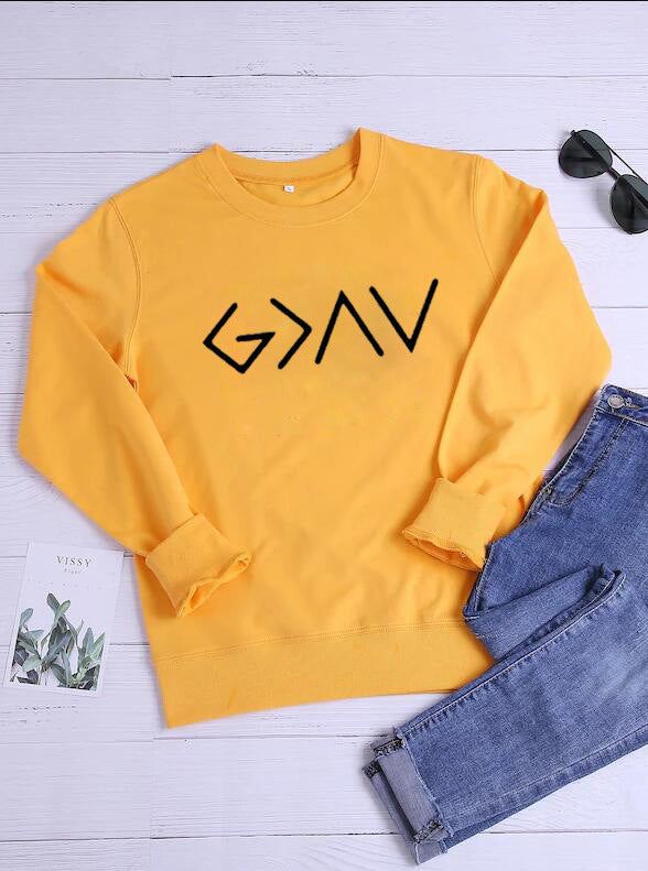 G>∧∨ God is Greater Than the Highs and Lows Tee