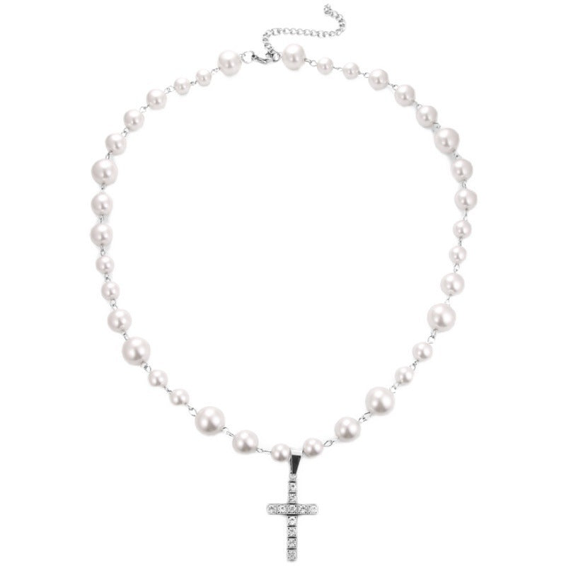 Diamond Cross Pendant Necklace