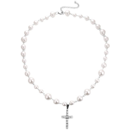 Diamond Cross Pendant Necklace