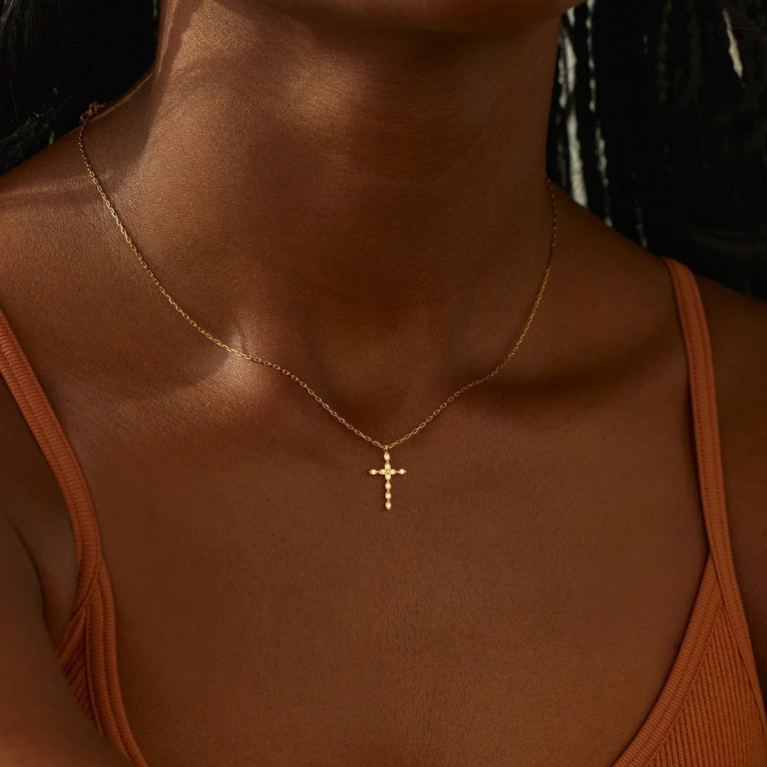 Slim Chain Geometric Necklace