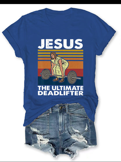 Jezus De Ultieme Deadlifter Tee