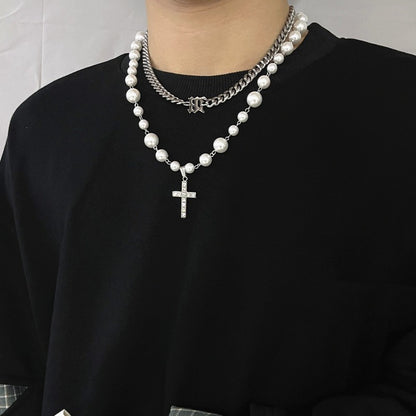 Diamond Cross Pendant Necklace