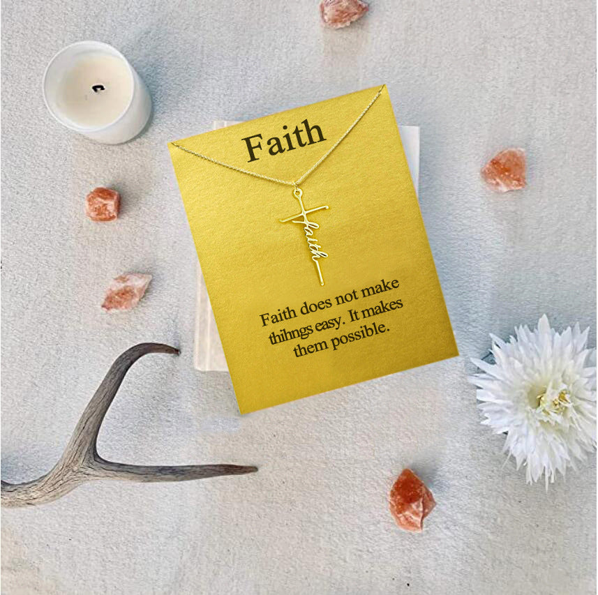 Faith Cross Necklace